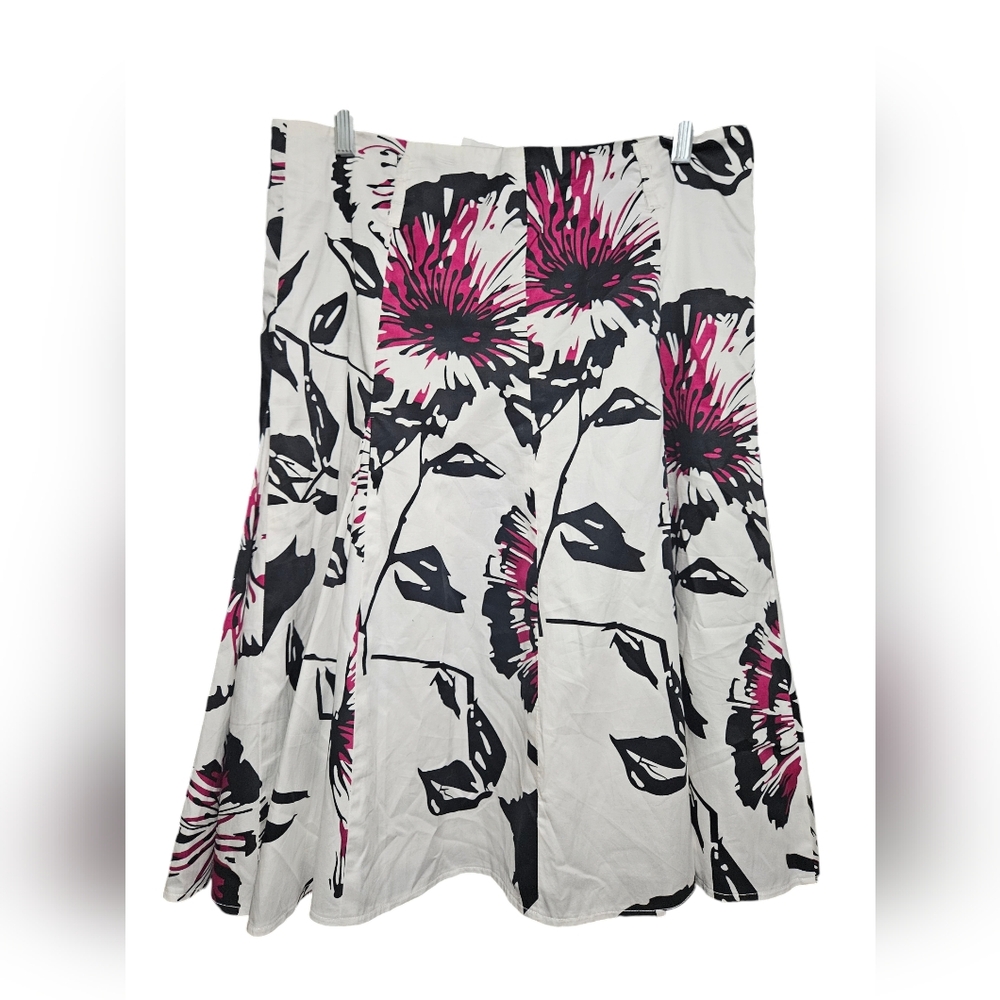 Willi Smith A Line Floral skirt